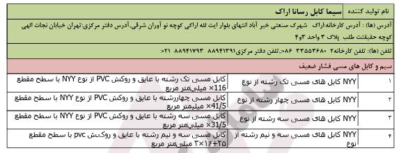 تاییدیه توزیع برق استان مرکزی